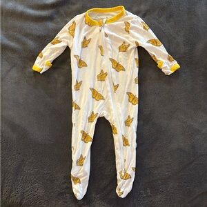 Kyte Baby Yellow Butterfly Footie
